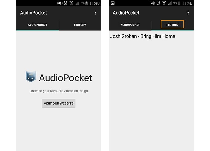 Baixe e instale o aplicativo AudioPocket no seu celular (Foto: Reprodução/Barbara Mannara)