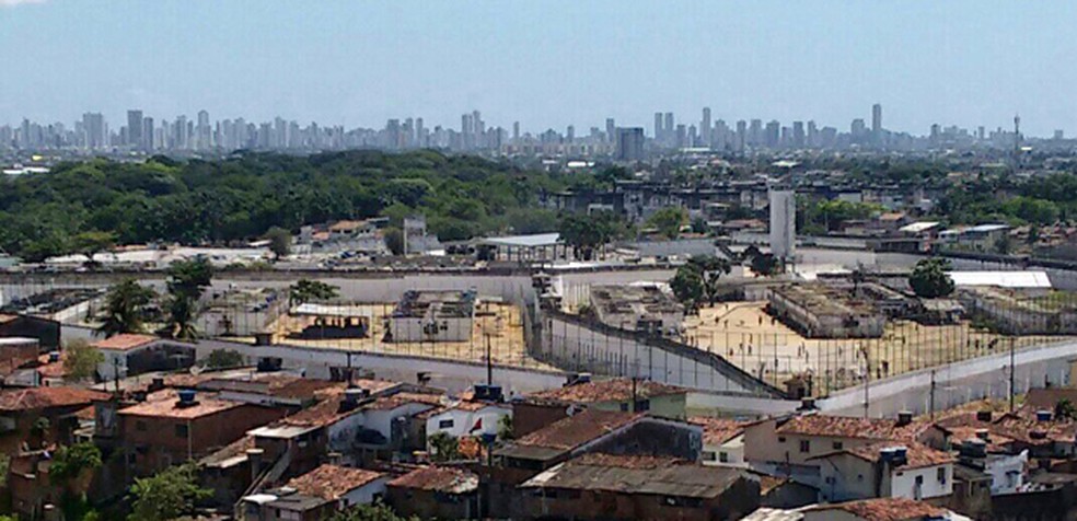 Complexo Prisional do Curado, no Recife — Foto: Everaldo Silva/ TV Globo