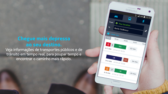 HERE é um app com informações de transportes públicos e do trânsito (Foto: Aline Jesus/Divulgação)
