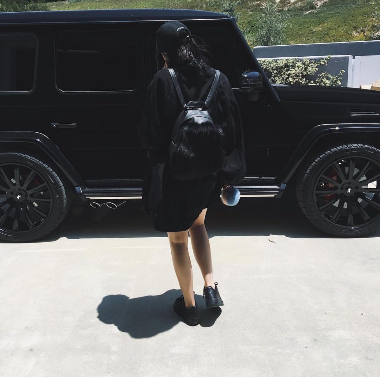 Kylie e seu G Wagon (Foto: Reprodução/Instagram)