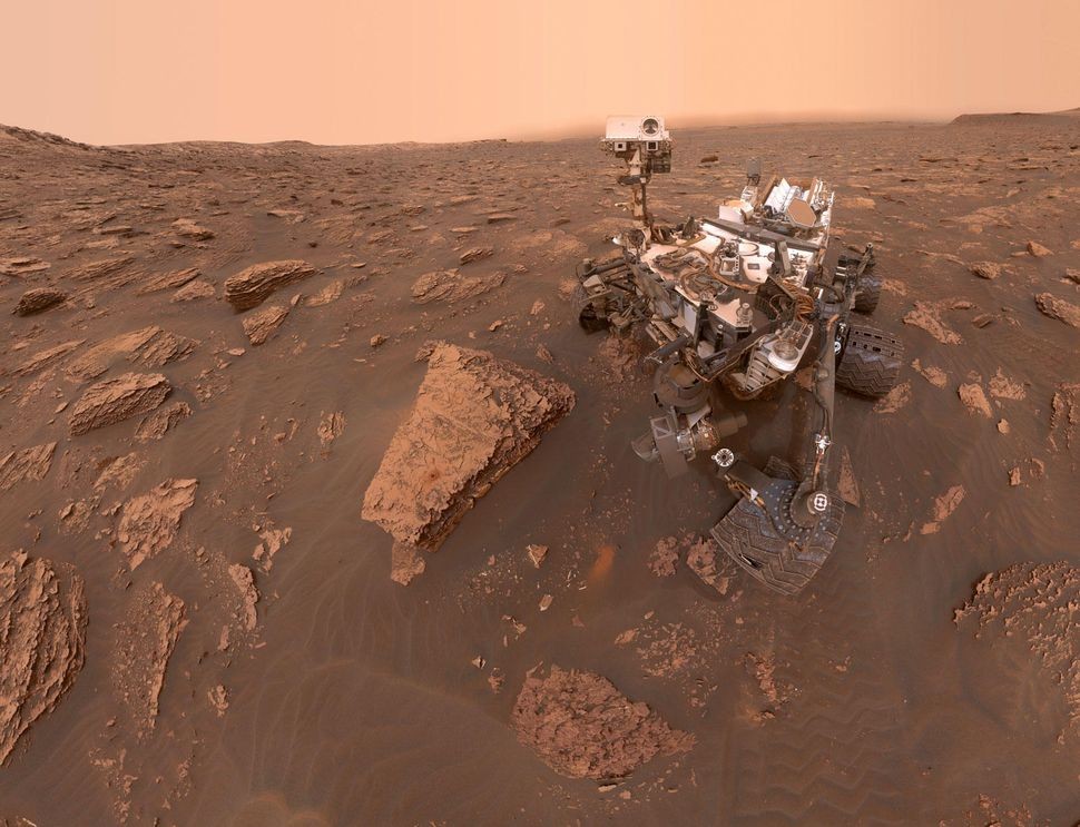 "Selfie" da sonda Opportunity (Foto: Divulgação/NASA)