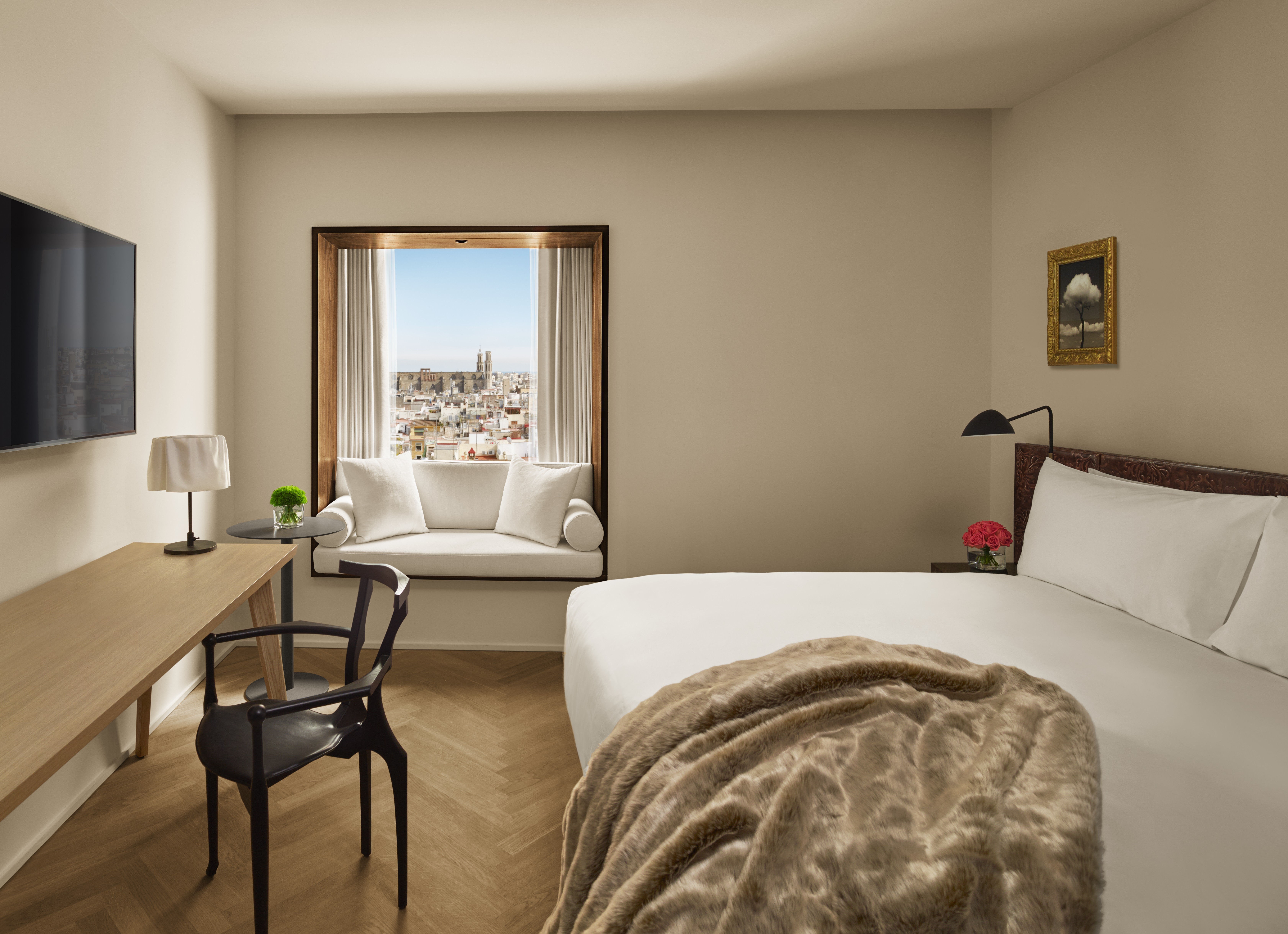 Os quartos super confortáveis e bem equipados do The Barcelona Edition (Foto: Nikolas Koenig)