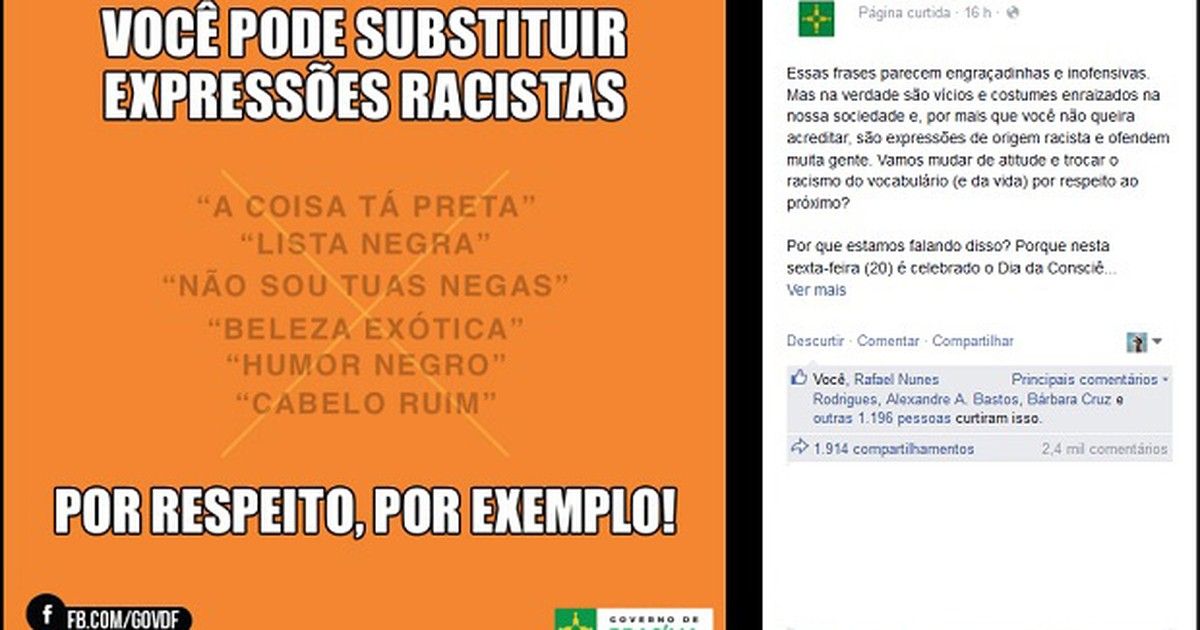 TSE lista expressões racistas a serem banidas do vocabulário dos  brasileiros