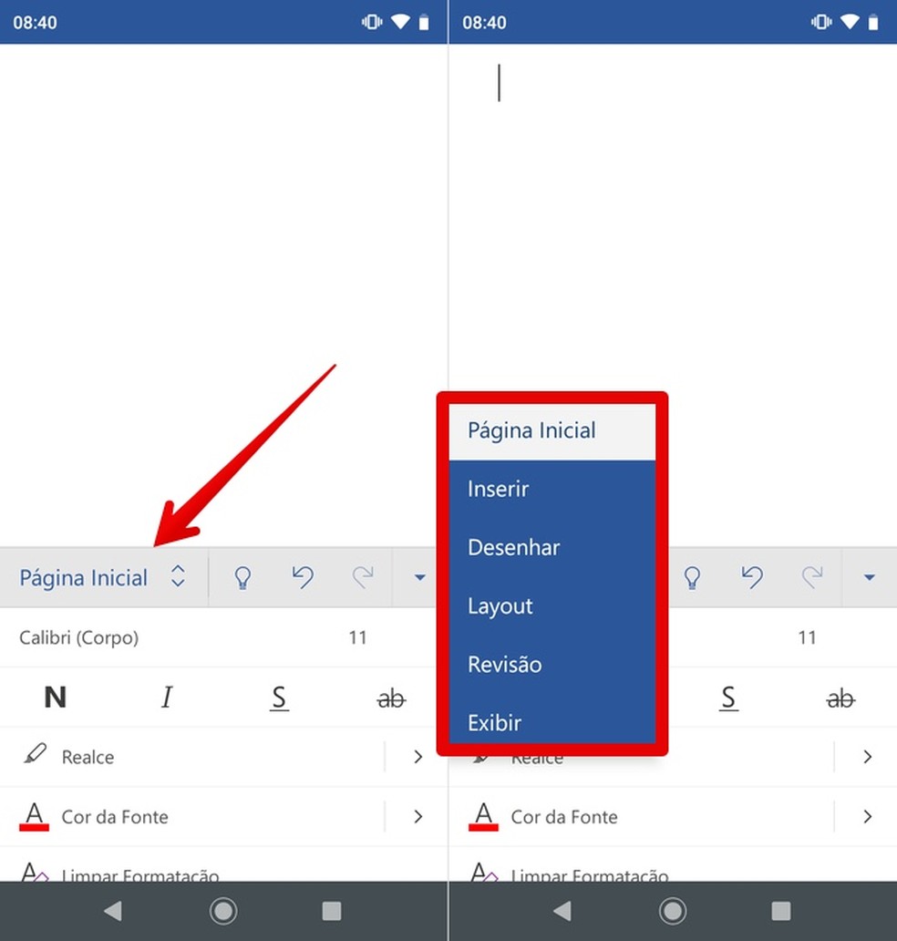 ECM INFORM TICA Como Usar O Word No Celular