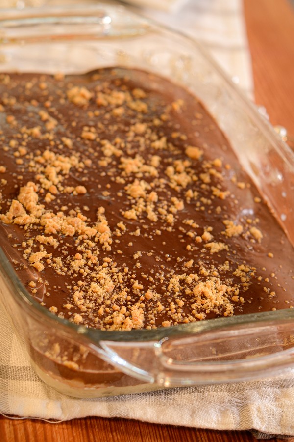 Sobremesa clássica de Natal: pavê de chocolate com paçoca (Foto: Divulgação)