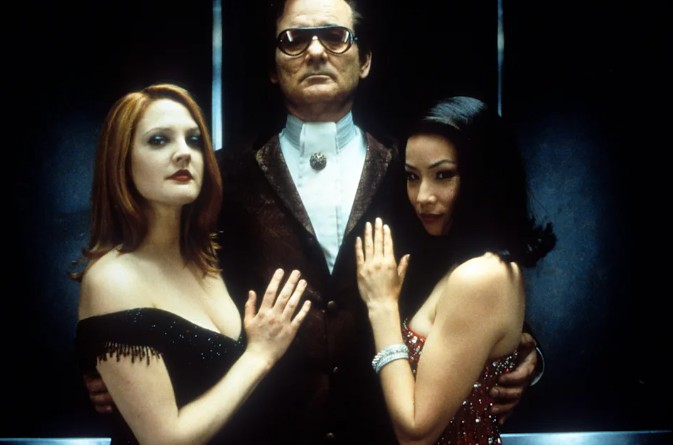 Drew Barrymore, Bill Murray e Lucy Liu em As Panteras (2000) (Foto: Divulgação)
