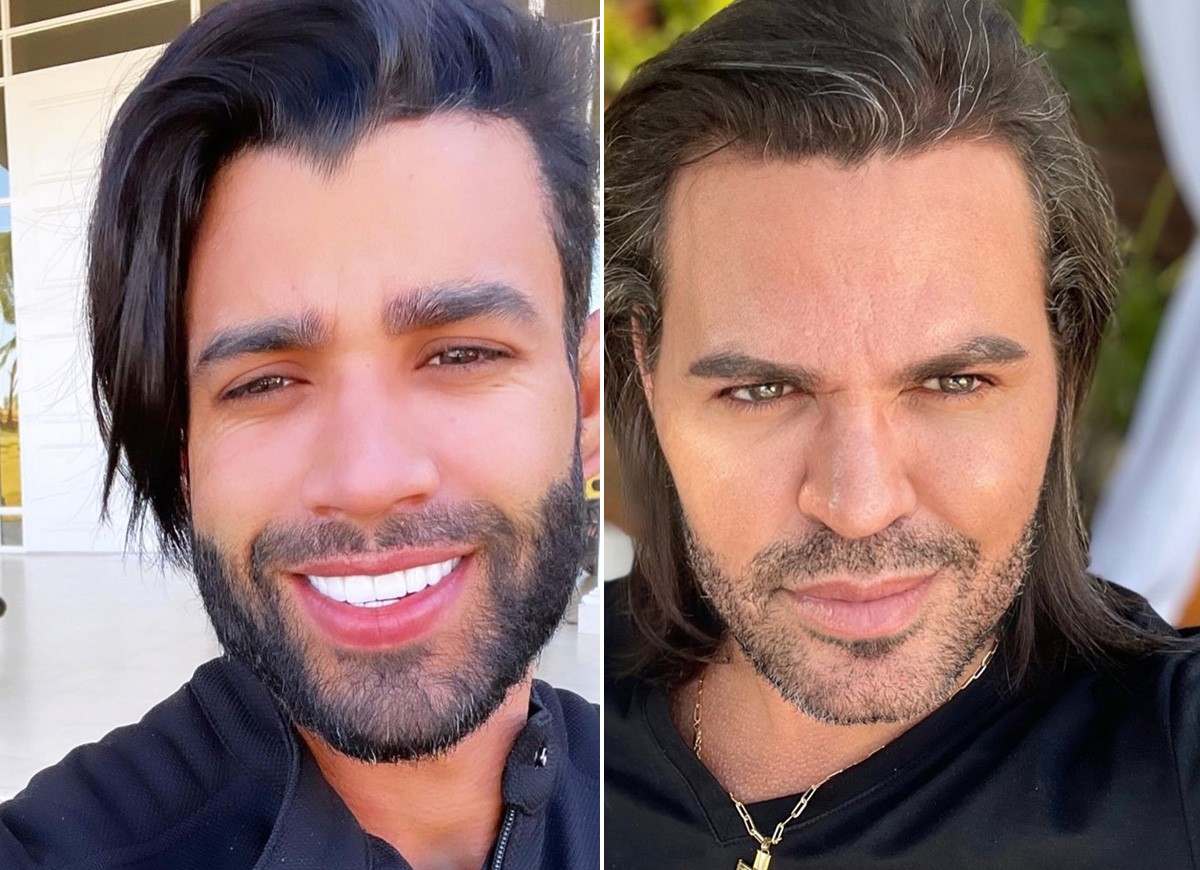 Gusttavo Lima faz selfie e é comparado a Eduardo Costa (Foto: Reprodução/Instagram)