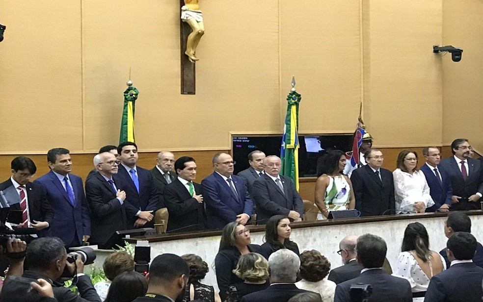 Belivaldo Chagas toma posse como governador de Sergipe â€” Foto: Gustavo Rodrigues/G1 SE