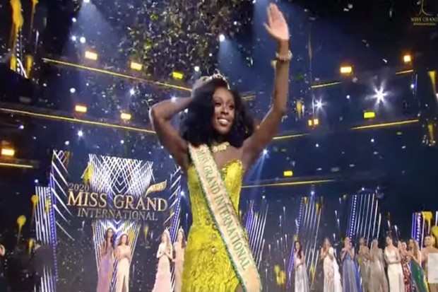 Abena Appiah, dos EUA, é primeira mulher negra a vencer Miss Grand International (Foto: Reprodução)