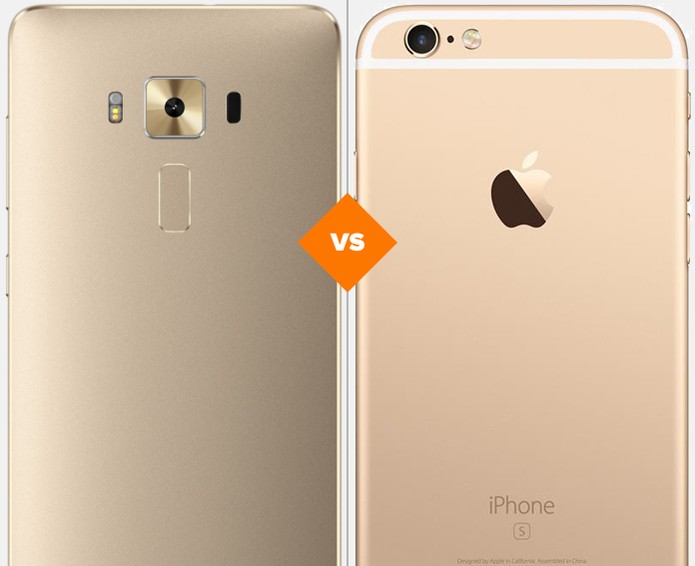 Confira o comparativo entre o Zenfone 3 e o iPhone 6S (Foto: Arte/TechTudo)