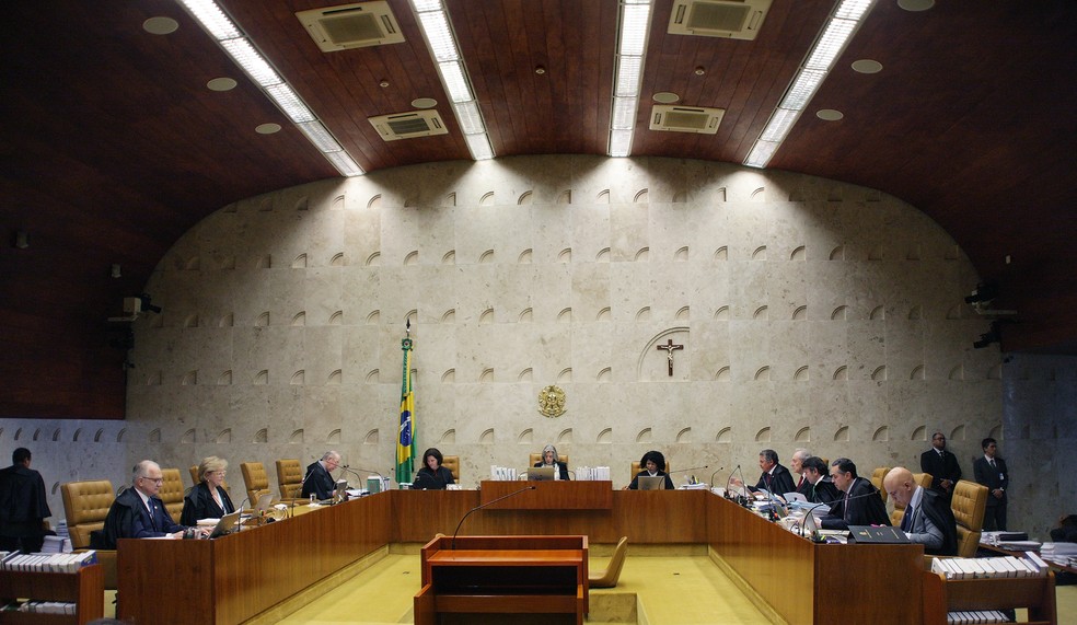 Sessão do STF que julgou ação sobre ensino religioso em escolas públicas (Foto: Foto: Rosinei Coutinho/SCO/STF)