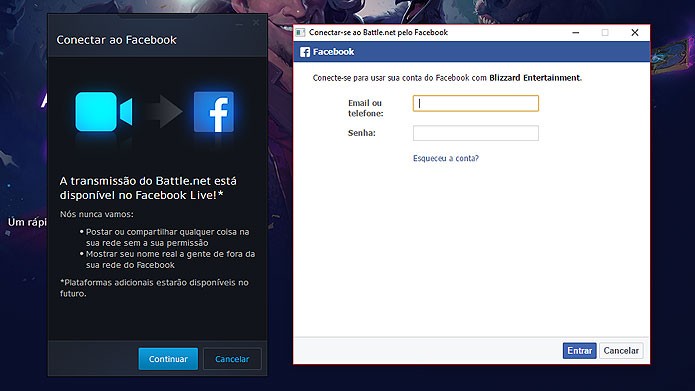 Saiba como usar o Blizzard Streaming e transmitir jogos no Facebook (Foto: Reprodução/Felipe Vinha)