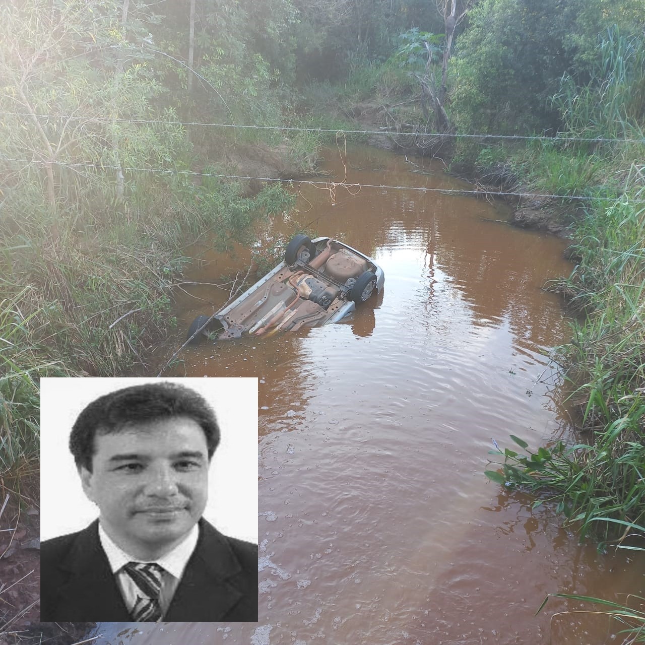 Delegado da Polícia Civil é encontrado morto dentro de carro que caiu em córrego no interior de SP