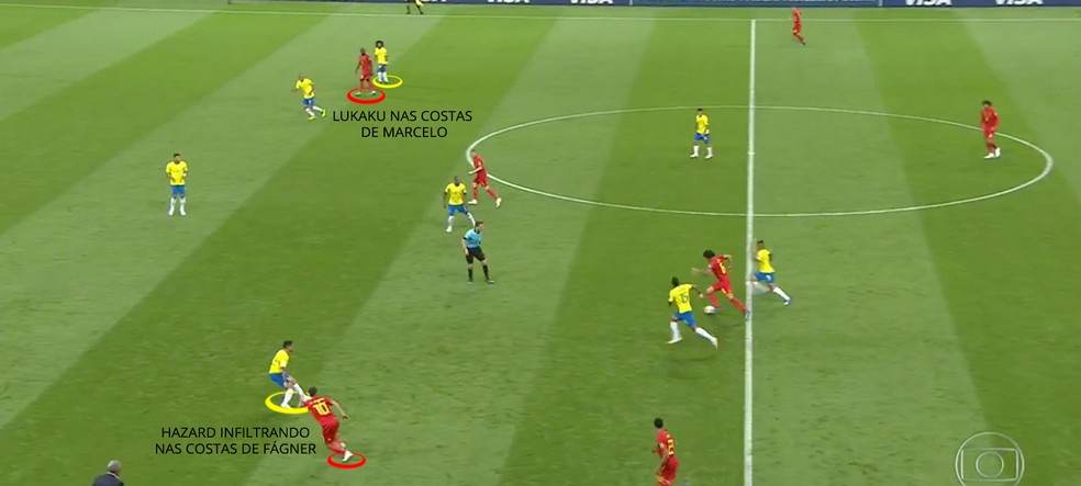 Lukaku e Hazard pelos lados (Foto: Leonardo Miranda)