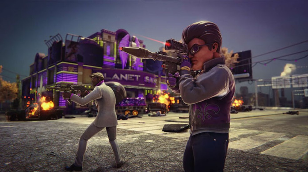 Saints Row: The Third Remastered traz ação absurda e cômica com os Saints em um divertido mundo aberto — Foto: Reprodução/Epic Games Store