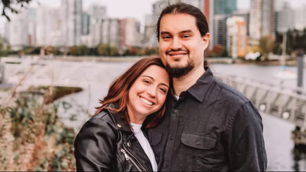 Giovanna e Vitor já chegaram no Canadá como residentes permanentes — Foto: Arquivo pessoal