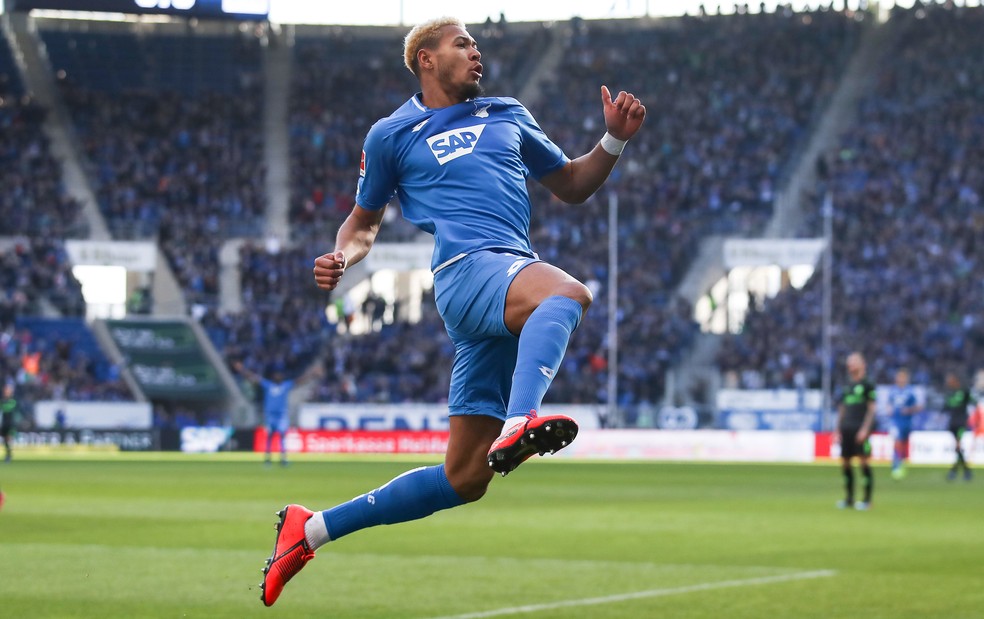 Joelinton é um dos destaques do Hoffenheim — Foto: Getty Images/AFP