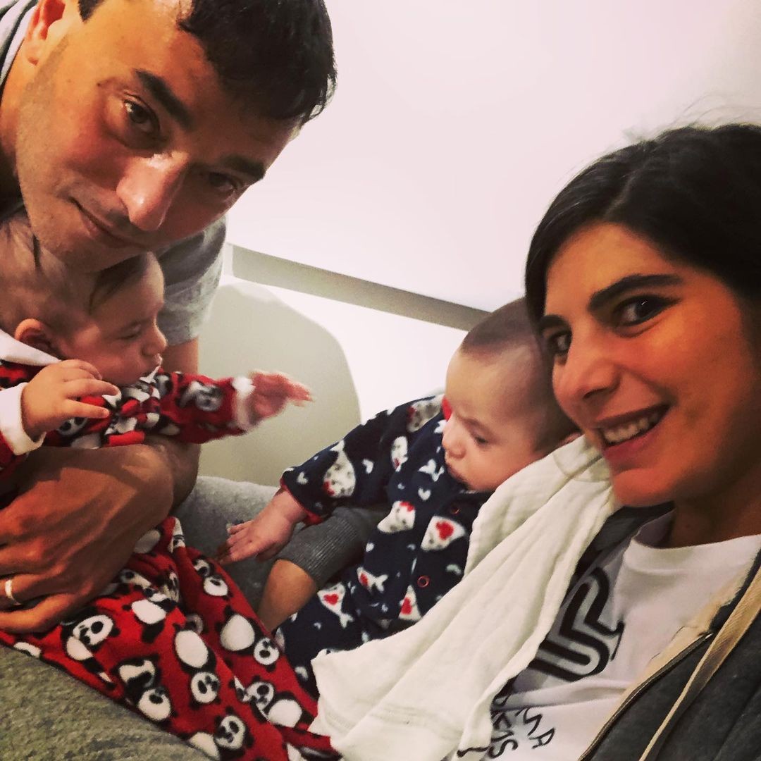 Andréia Sadi, André Rizek e os filhos João e Pedro (Foto: Reprodução Instagram)