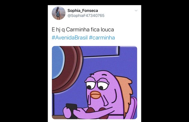 Memes com 'Avenida Brasil' (Foto: Reprodução/Twitter)