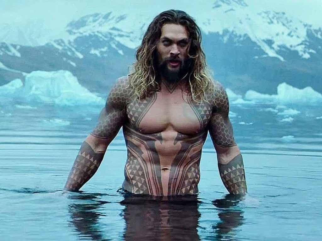 Actor Jason Momoa in the role of the hero Aquaman in one of the films with the character of DC Comics (Photo: Disclosure)