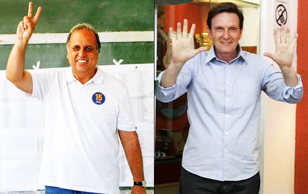 Pezão e Crivella disputam segundo turno no Rio de Janeiro/GNews (Foto: Reprodução GloboNews)