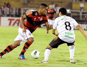 Cleber Santana no jogo do Flamengo contra o Figueirense (Foto: Alexandre Vidal / Fla Imagem)