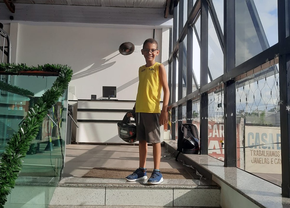 Menino foi diagnosticado com anemia falciforme quanto tinha 25 dias de vida  — Foto: Arquivo pessoal