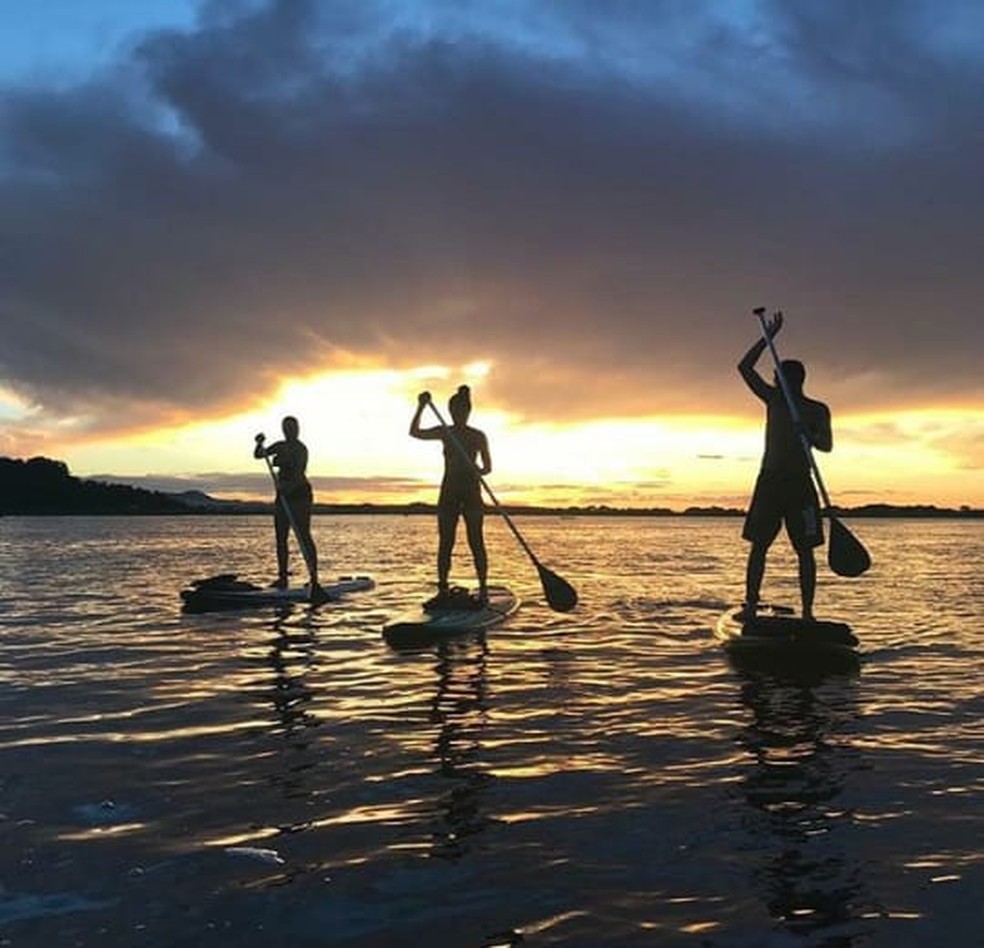 Stand Up Paddle em Corumbá  — Foto: Luiz Ferreira/Arquivo Pessoal
