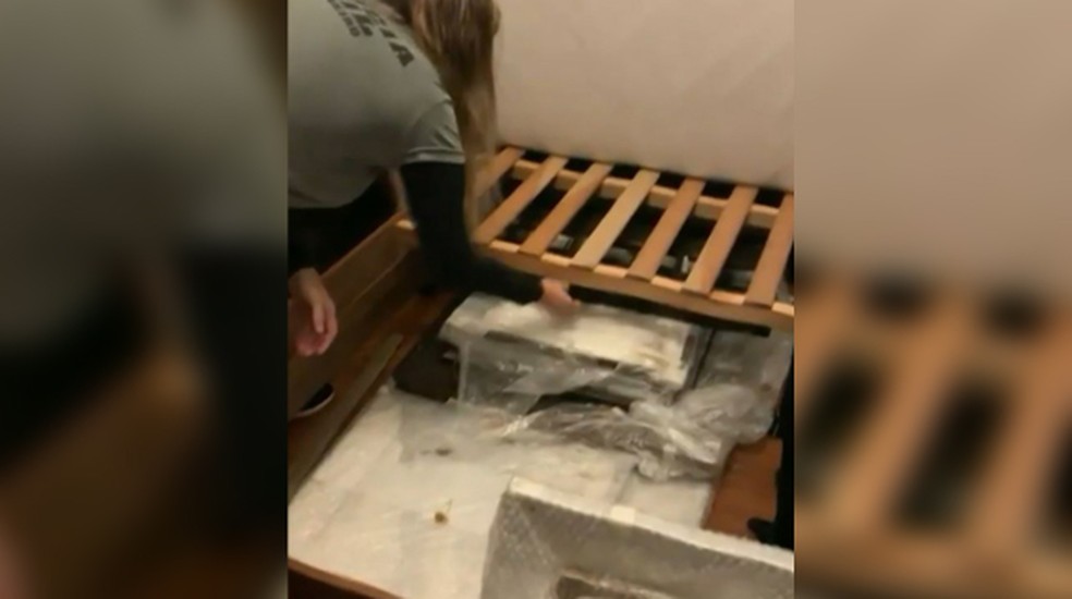 Quadro de Tarsila do Amaral avaliado em R$ 250 milhões é encontrado embaixo da cama de preso por golpe milionário — Foto: Reprodução