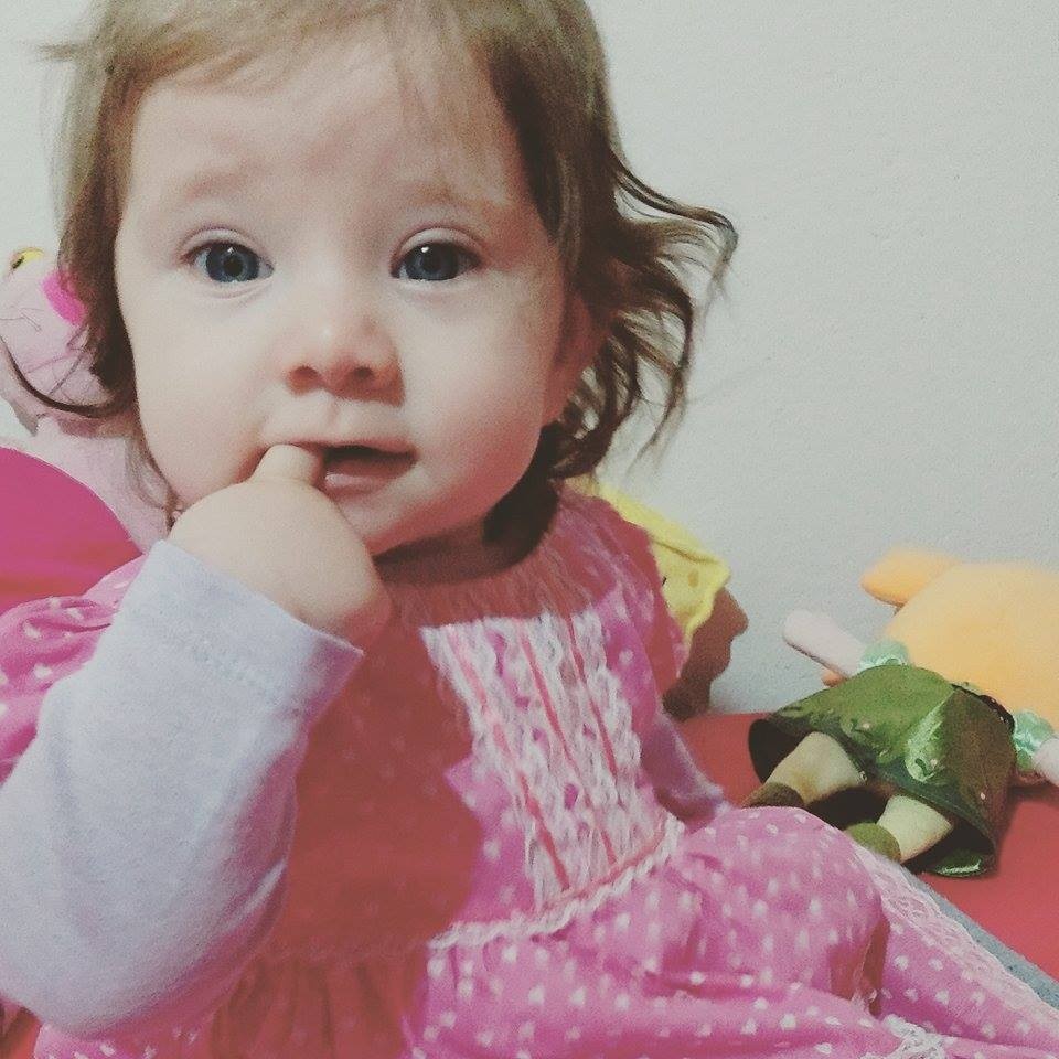 Sophia, que estava com 8 meses (Foto: Arquivo pessoal)