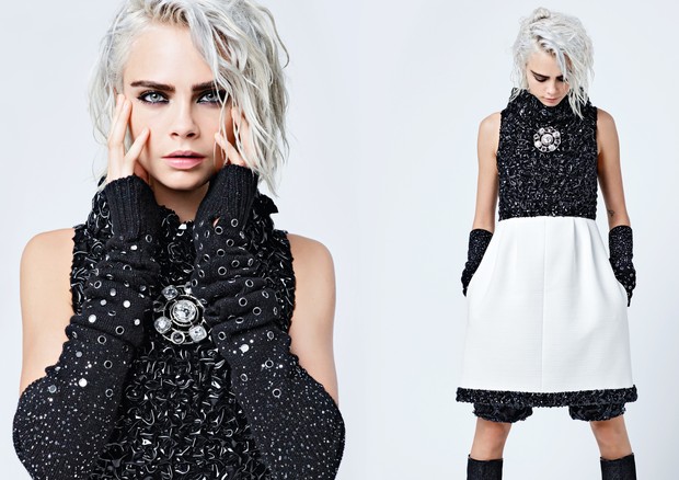 Cara Delevingne na campanha de inverno 2018 da Chanel (Foto: Reprodução)