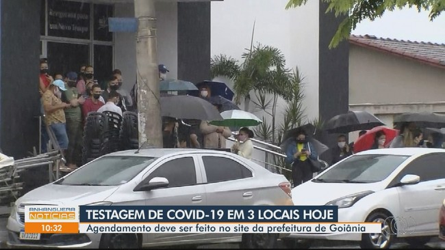 Goinia realiza testagem de graa contra a Covid