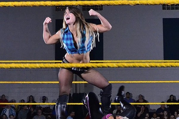 Sara Lee em uma de suas exibições na WWE (Foto: Reprodução/Instagram)