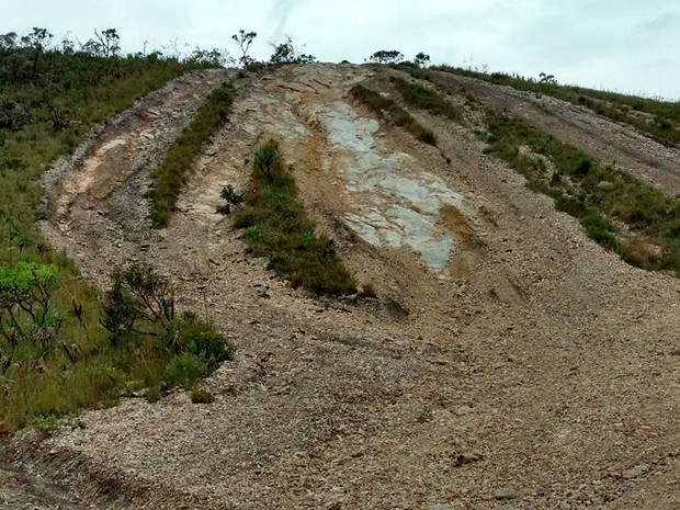 São Roque de Minas, degradação, estrada, erosão, jipes, serra da canastra (Foto: G1/G1)