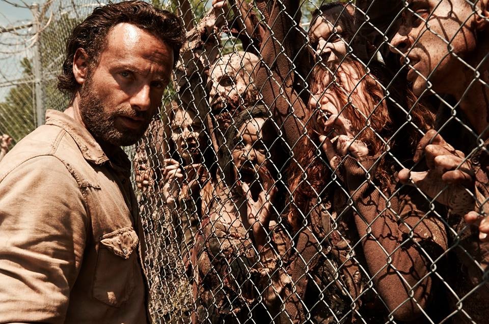 'The Walking Dead': Rick e os zumbis. (Foto: Divulgação)