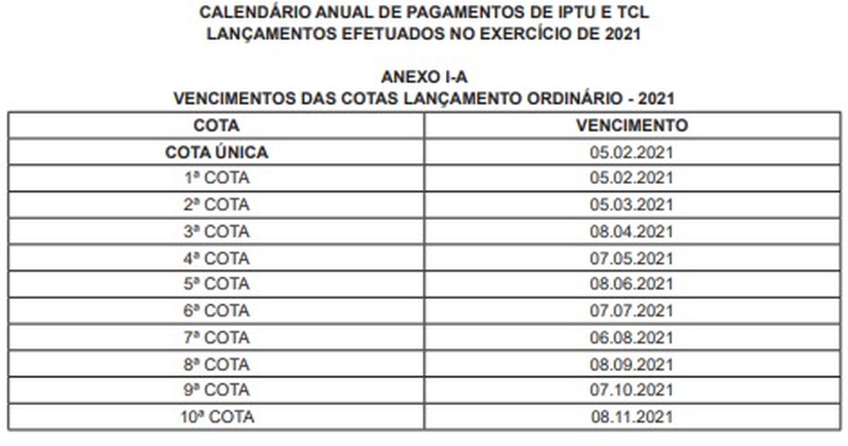 Iptu 2021 Veja O Calendario Divulgado Pela Prefeitura Do Rio Rio De Janeiro G1 In questo calendario online puoi trovare calendari annuali o mensili fino al 2029. iptu 2021 veja o calendario divulgado