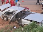 Batida entre carros deixa dois mortos em rodovia que liga Brasília a Unaí
