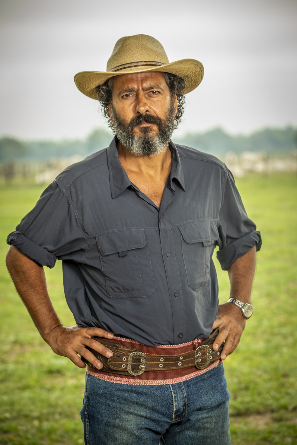 Marcos Palmeira como José Leôncio em 'Pantanal' — Foto: João Miguel Júnior/Globo