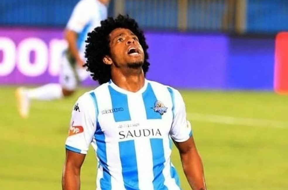 Keno em ação pelo Pyramids — Foto: Divulgação