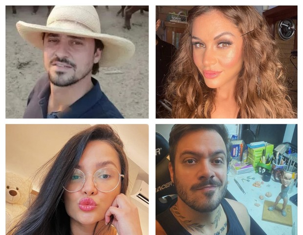 Fael, Maria Melilo, Juliette e Max Porto são di signo de Sagitário (Foto: Instagram)