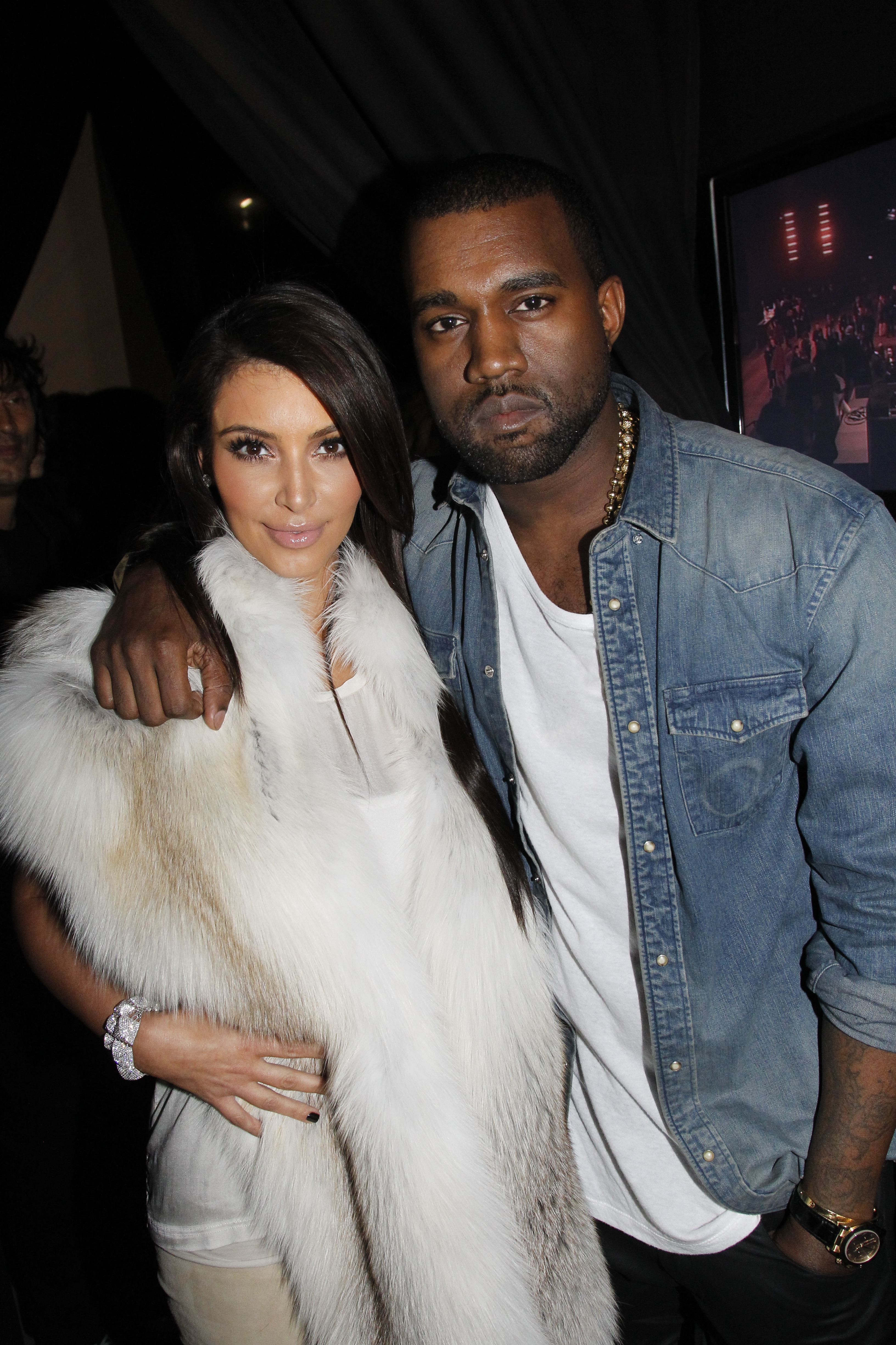 Kim Kardashian e Kanye West em foto de 2012 (Foto: Getty Images)