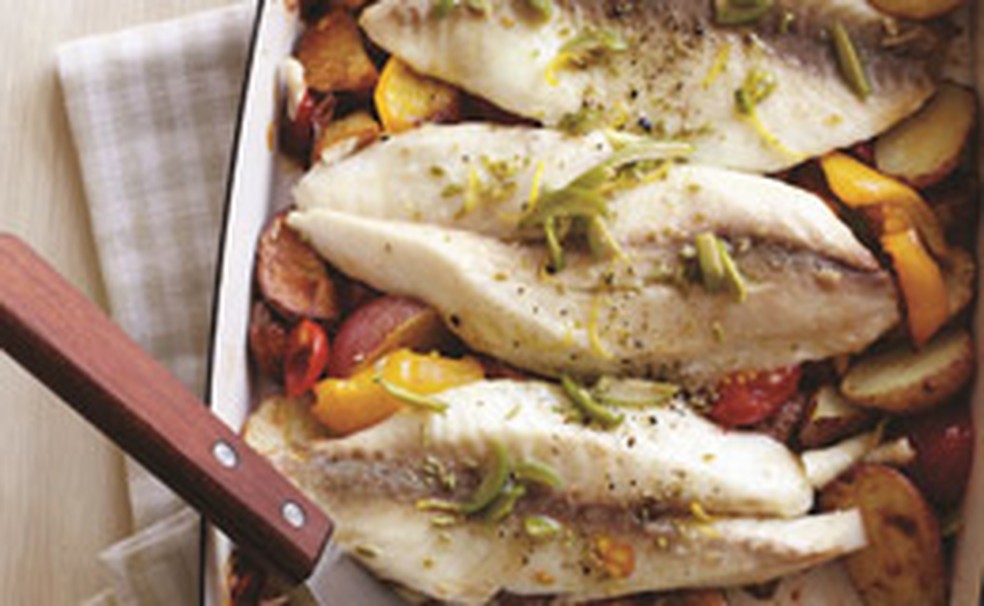 Tilapia Assada Com Legumes E Azeitonas Receitas