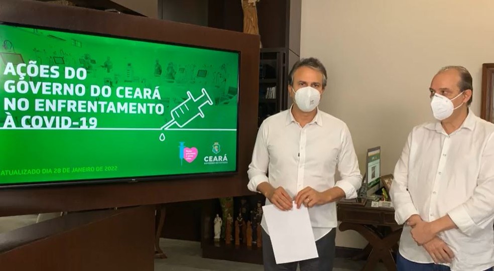 Camilo Santana anuncia a continuidade das medidas contra a Covid-19 no Ceará. — Foto: Reprodução