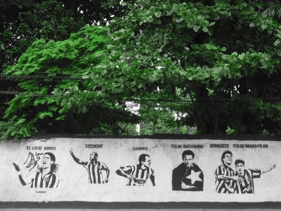 Muro de ídolos do Botafogo será derrubado