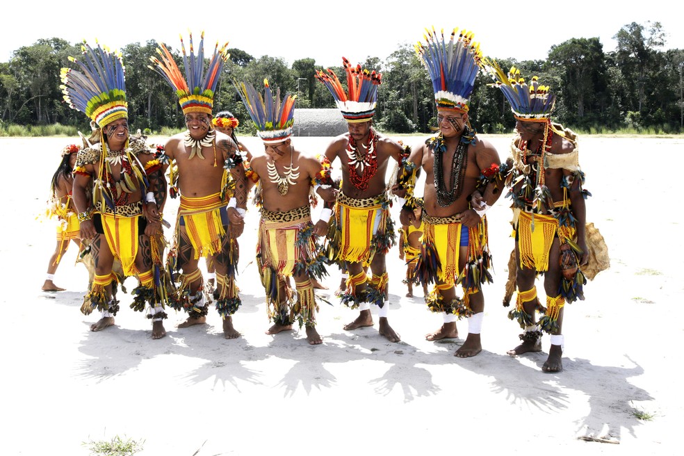 Turistas podem participar de danças indígenas (Foto: José Medeiros/ Sedec-MT)