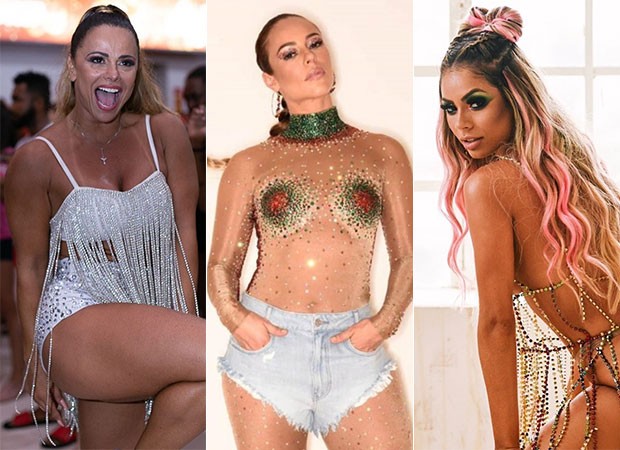 Viviane Araújo, Paolla Oliveira e Lexa são algumas das rainhas do Carnaval do Rio de Janeiro (Foto: Reprodução do Instagram)