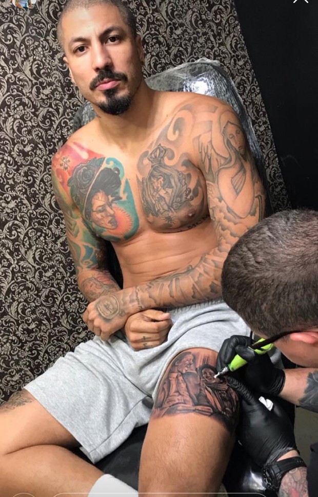Fernando Medeiros faz tatuagem em homenagem a Will Smith (Foto: Reprodução Instagram)