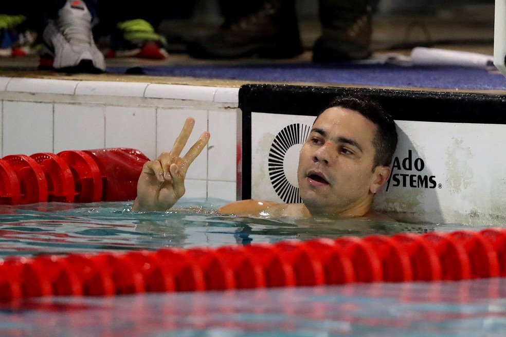 Felipe França durante competição — Foto: Satiro Sodre/CBDA/SSPress