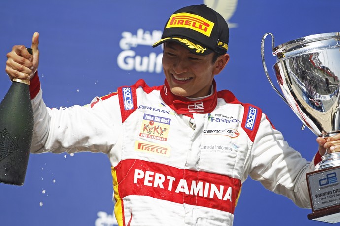 Rio Haryanto vence corrida 2 da GP2 no Bahrein (Foto: Divulgação)