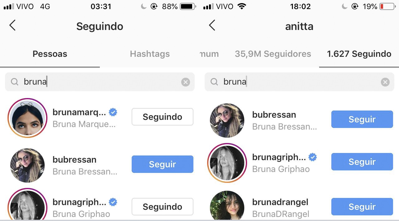 Instagram de Anitta na terça (5) e na sexta (8) (Foto: Instagram/Reprodução)